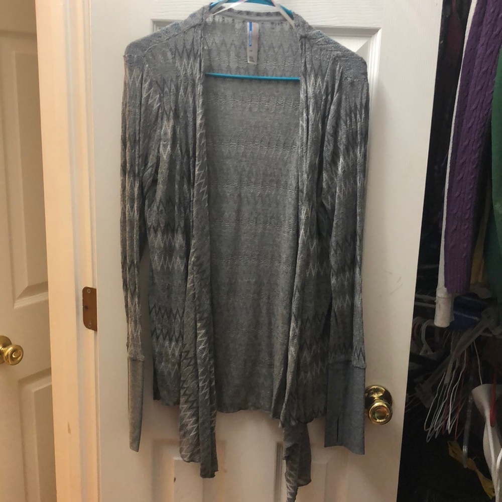 Gray cardigan